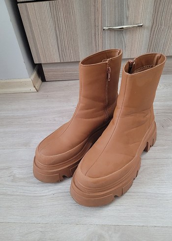 38 Beden Taba Platform Topuklu Kadın Bot