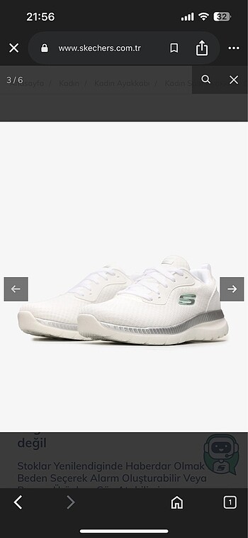 37,5 Beden Skechers ayakkabı