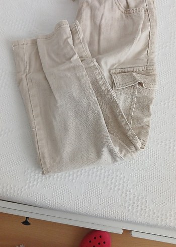 8 Yaş Beden siyah Renk Erkek Çocuk Bej Bol Kesim Kargo Pantolon jean gomlek