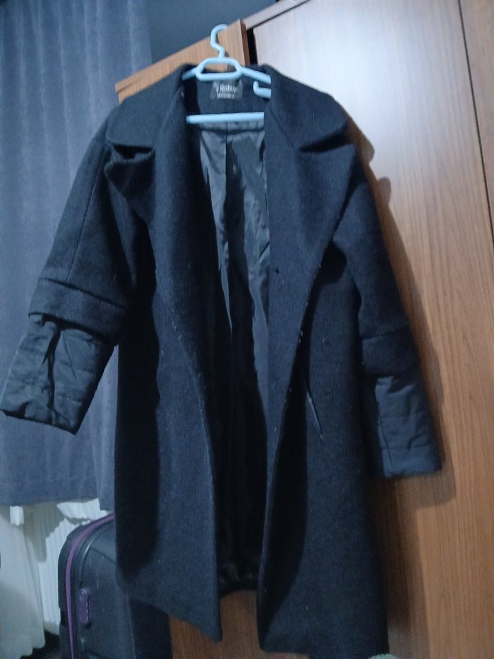 Siyah Uzun Klasik Kaban - Görsel 2