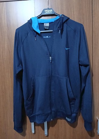 Erkek Mavi Fermuarlı Sweatshirt - Görsel 2