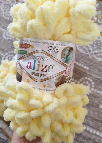 açık sarı renk alize pufyy ip gelmiştir - Görsel 3