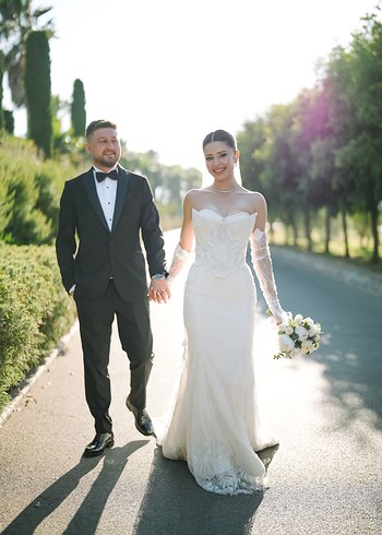 Korseli balık gelinlik - Görsel 3