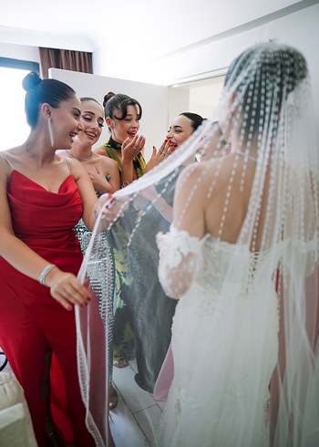 Korseli balık gelinlik - Görsel 5