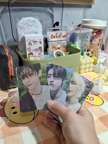  Beden 3lü Skz pc Felix,Hyunjin,Jisung pvc kaplama esnek. Gitti ama alı