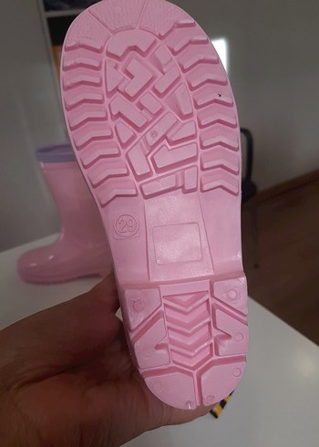 Diğer Kız Çocuk Pembe Baskılı Lastik Çizme__TEMU