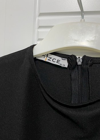 Uzun Kollu Siyah Bohem Elbise - Görsel 2