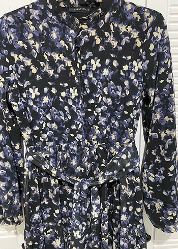 Uzun şifon astarlı elbise - Görsel 2