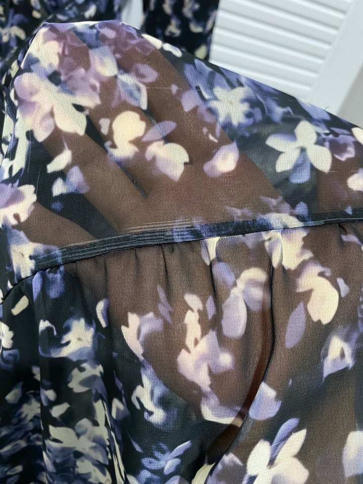 Uzun şifon astarlı elbise - Görsel 4