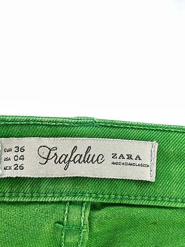 36 Beden yeşil Renk Zara Jean / Kot %70 İndirimli.