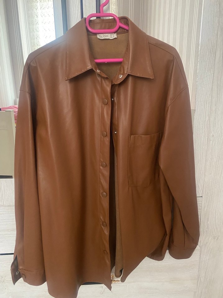 Deri gömlek pantolon takım - Görsel 2