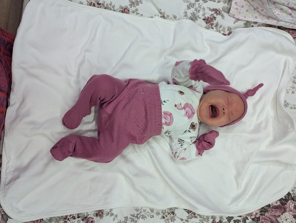 Pembe Desenli Bebek Hastane Seti Dantelli - Görsel 2