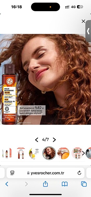 Beden Saç Bakım Yağı Yves Rocher