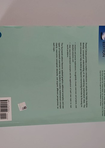 Pearson Thomas Calculus Kitap - Global Edition - Görsel 3