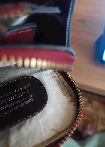 Bordo İşlemeli Kadın Çanta - Görsel 4