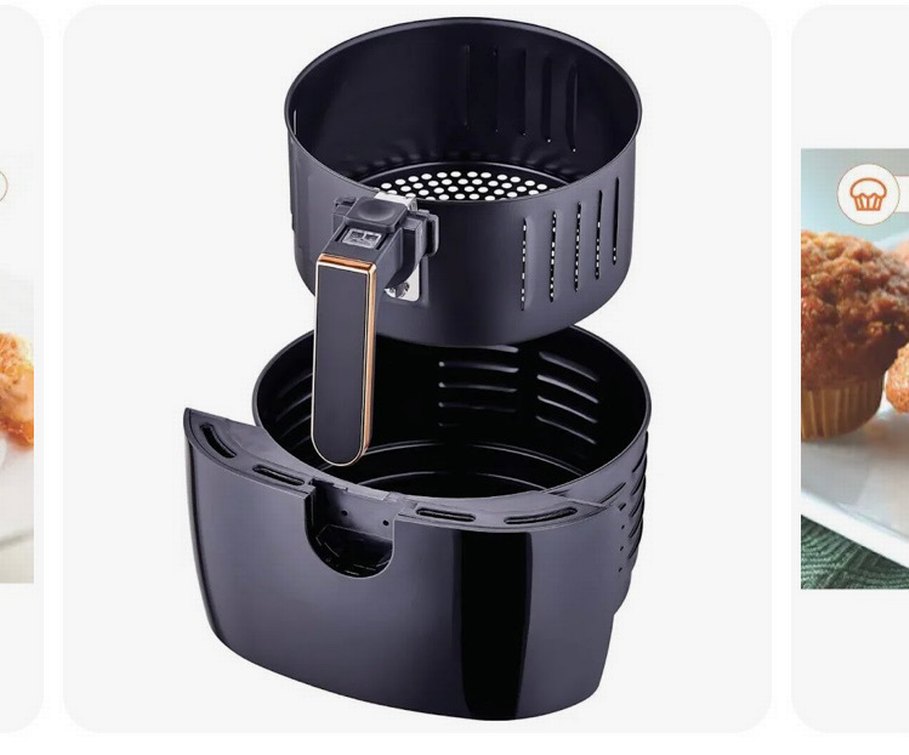 Farg Dijital Kontrollü Siyah Hava Fritözü - Görsel 2