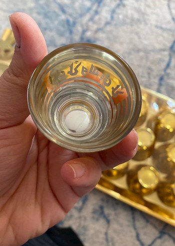 Parlak Altın Renkli 12'li Bardak Seti - Görsel 3