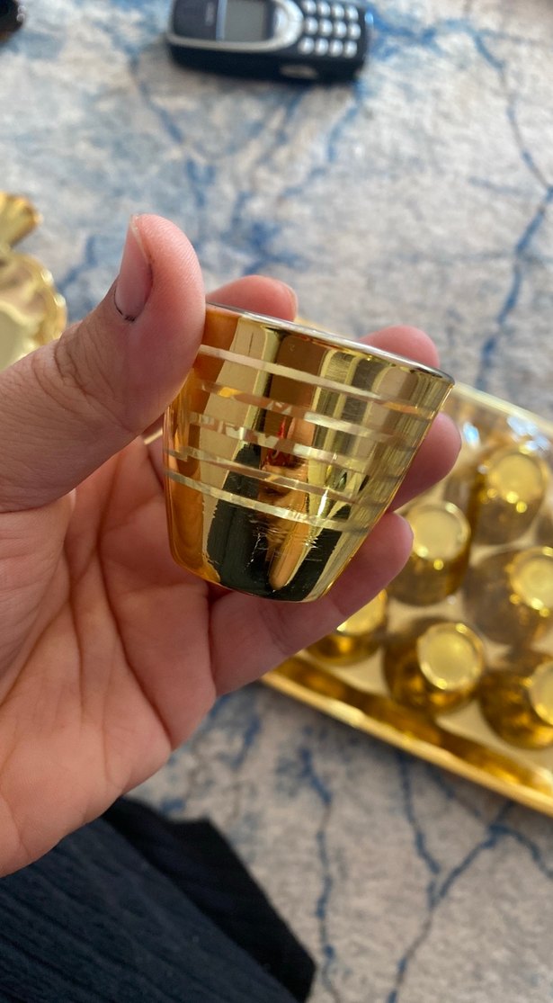 Parlak Altın Renkli 12'li Bardak Seti - Görsel 2