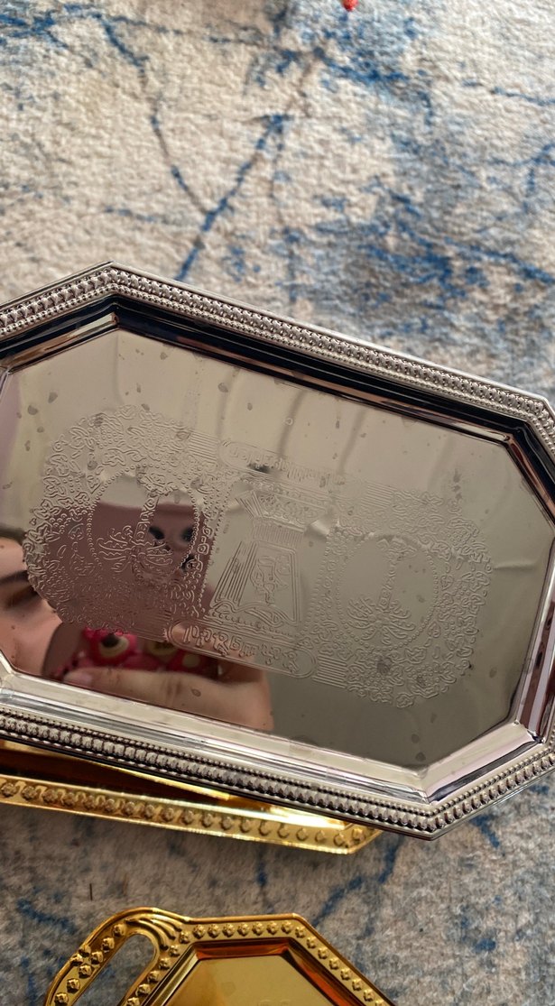 Altın Renkli Parlak Mutfak Tepsisi - Görsel 2