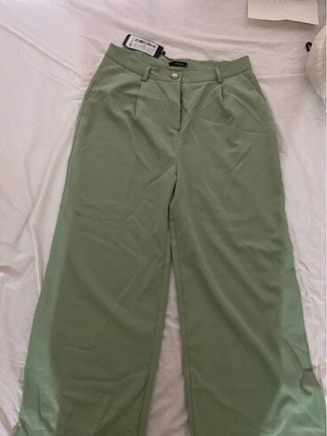 Yüksek bel kumaş pantalon