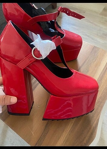 Zara platform topuk ayakkabi