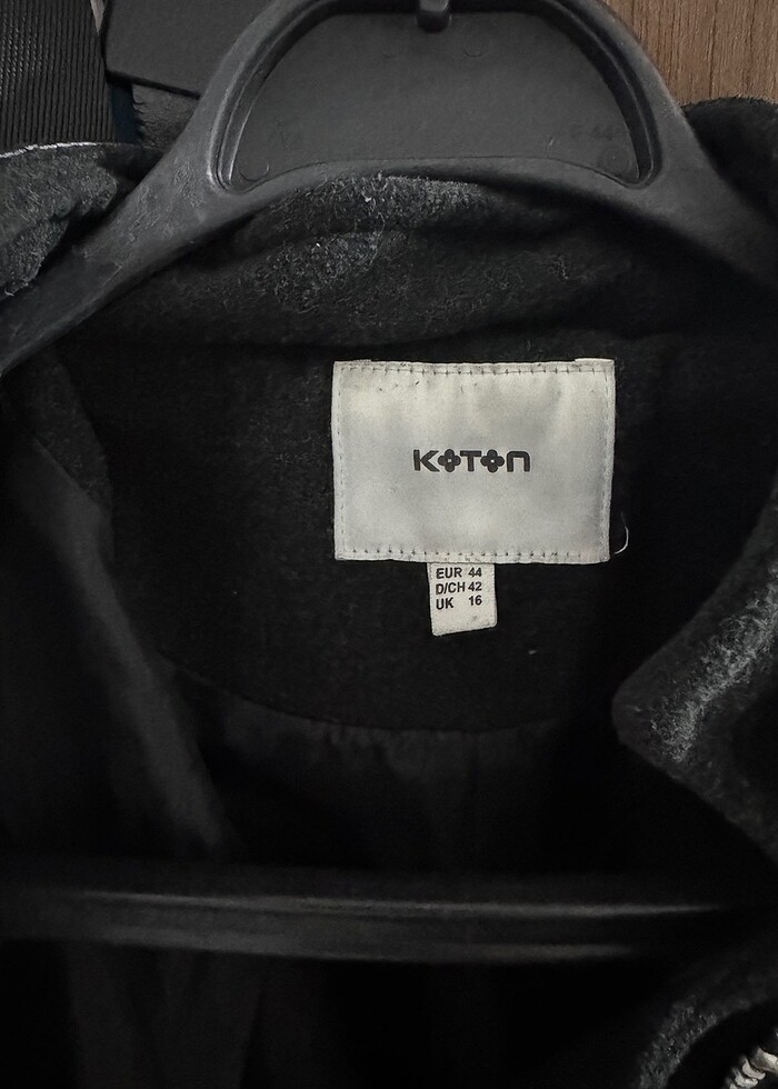 Kaşe deri detaylı kaban - Görsel 2