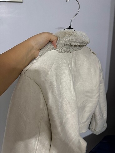 Kısa yünlü mont kaban kaşe - Görsel 5