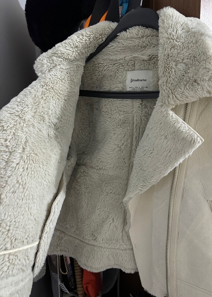 Kısa yünlü mont kaban kaşe - Görsel 3