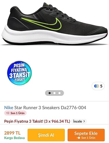 Nike star runner 3 sneakers