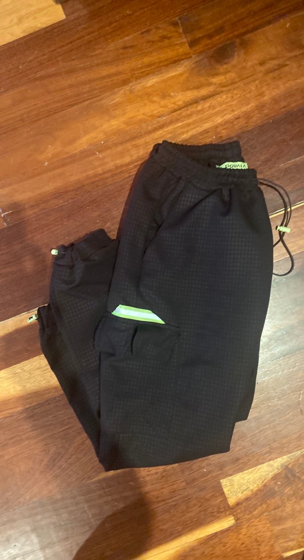 Siyah Kemerli Rahat Erkek Outdoor Eşofman - Görsel 2