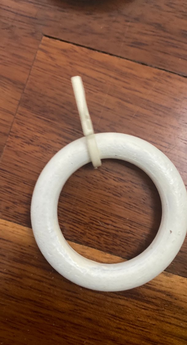 Beyaz  rustik perde askısı - Görsel 3