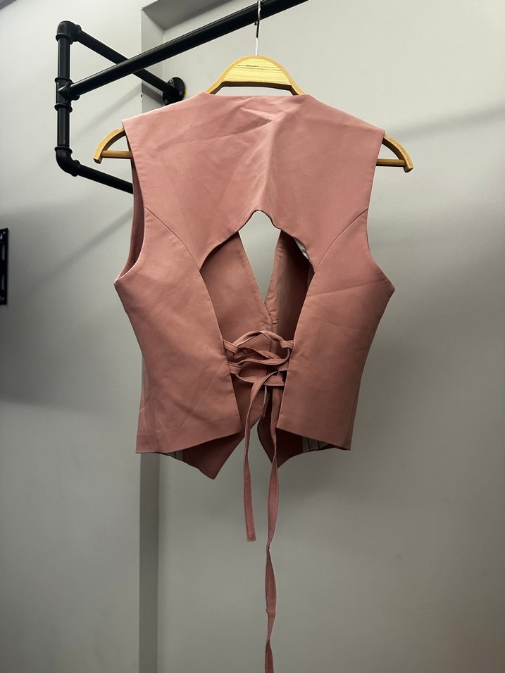 Pembe kumaş takım - Görsel 3