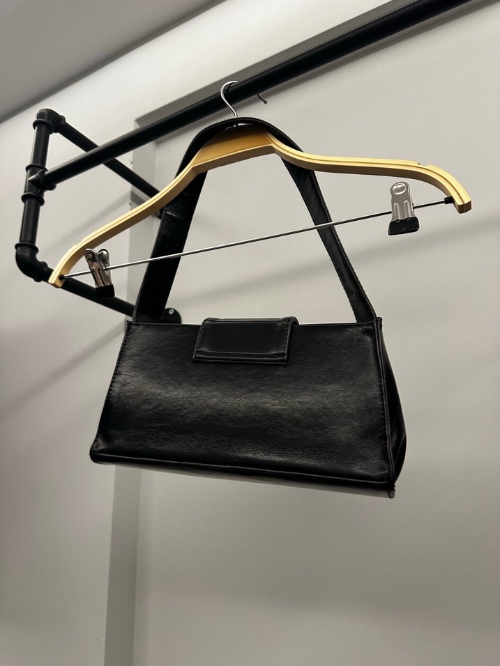 Kadın Siyah Deri Didos Omuz Çantası - Görsel 3