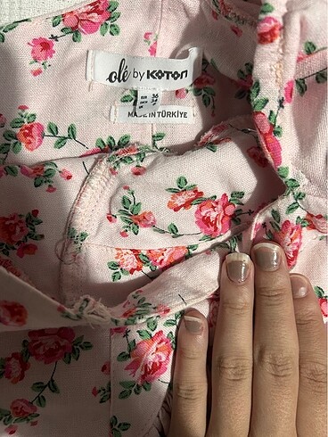 Koton çiçekli elbise - Görsel 2