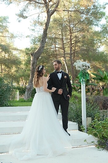 Aslı Doğan Tasarımı Balık Model Gelinlik - Görsel 6