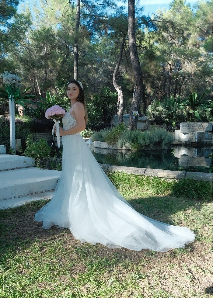 Aslı Doğan Tasarımı Balık Model Gelinlik - Görsel 5