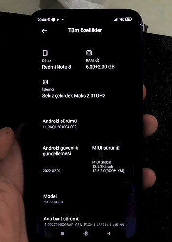 Xiaomi Redmi Note 8 Tertemiz - Görsel 3
