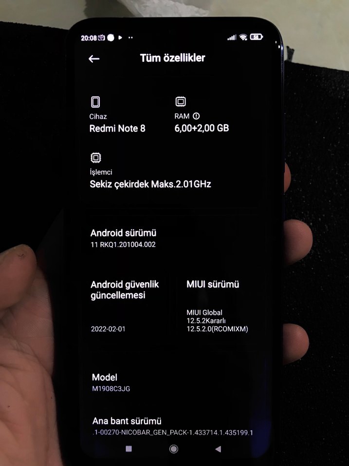 Xiaomi Redmi Note 8 Tertemiz - Görsel 3