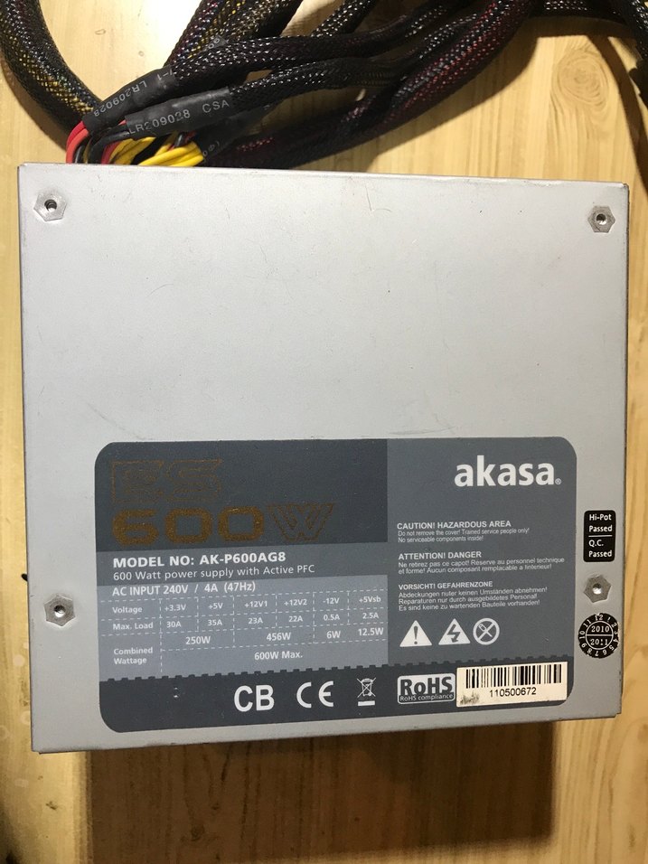 Akasa ES 600W Bilgisayar Güç Kaynağı - Görsel 3