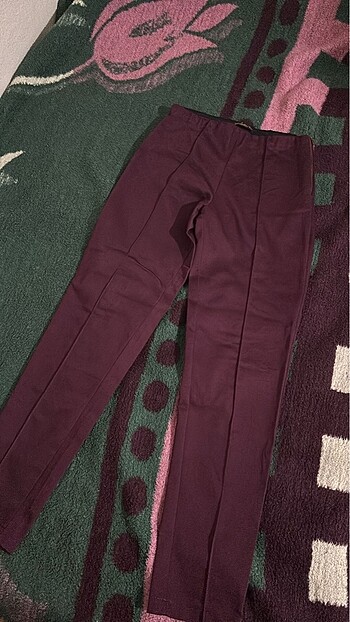 Bordo renk tayt pantolon