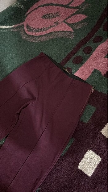 40 Beden Bordo renk tayt pantolon
