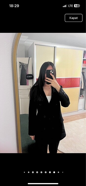 s Beden Siyah blazer ceket