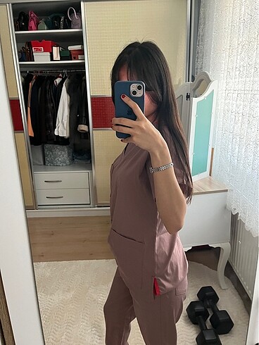 xs Beden mor Renk Çizgi forma scrubs takım