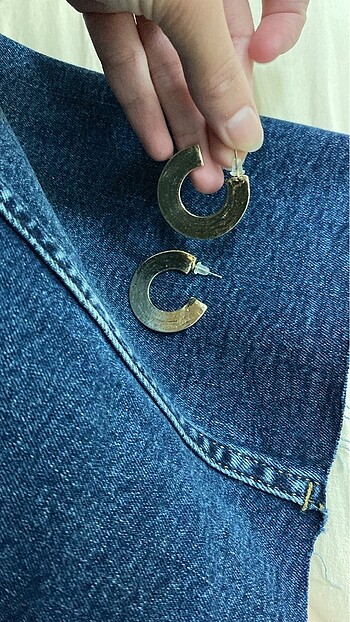 Beden Çelik gold küpe