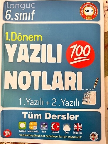 Tonguç 6. Sınıf yazılı notları