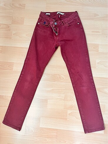 U.S Polo Assn. 34 Beden streç tatlı bordo kot pantolon