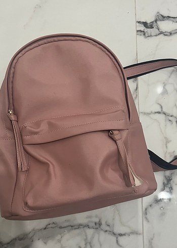 Pembe Minimalist Kadın Sırt Çantası