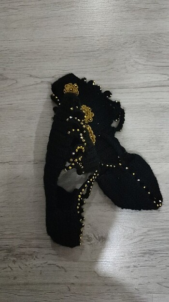 Diğer El Örmesi Taşlı Patik