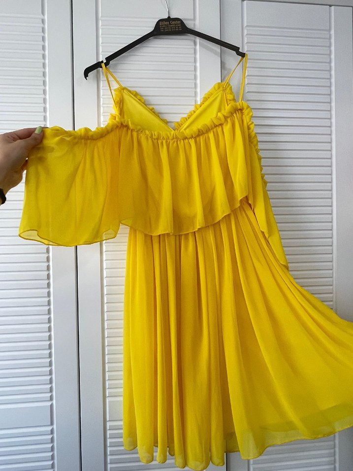 Sarı Mezuniyet Elbisesi - Görsel 3