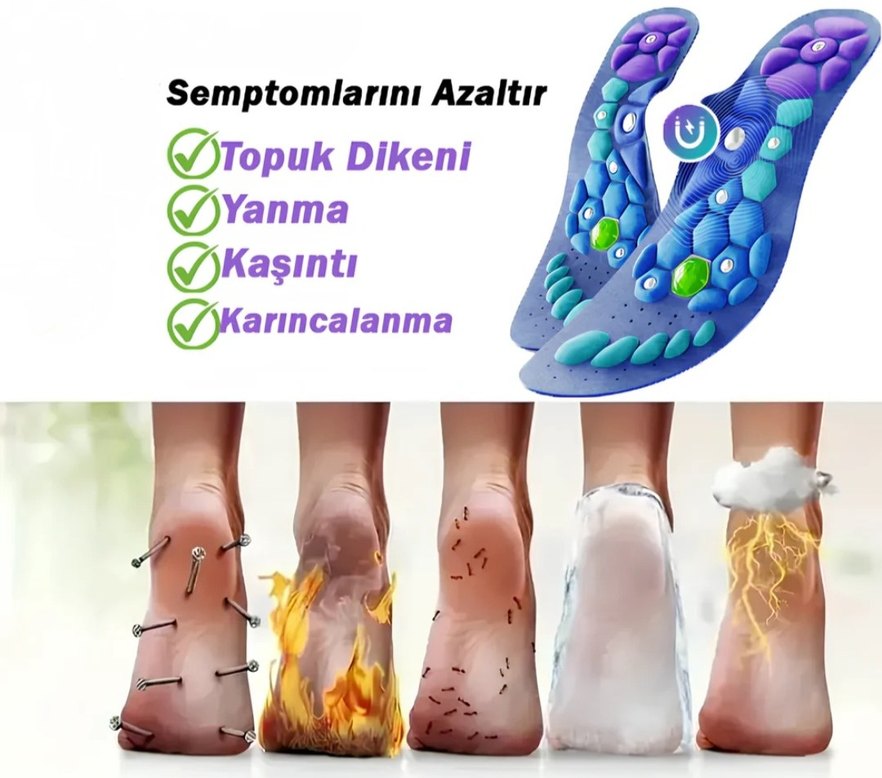 Manyetik Masajlı Ayakkabı Tabanlığı - Görsel 2
